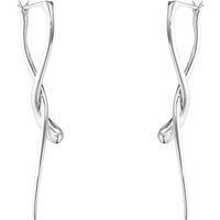 Georg Jensen MERCY silver drop twist earrings - Image 2
