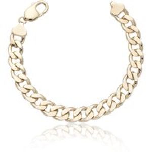 9ct Yellow Gold Gentlemen 9.65mm Curb Bracelet
