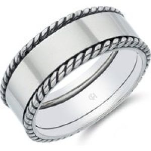 Sterling Silver Rope Edge Development Ring