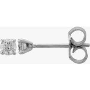 9ct White Gold 0.25ct Claw-set Diamond Stud Earrings 5035E/9W/DQ1025