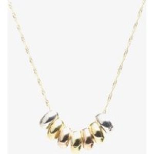 9ct Gold 3 Colour Rings 18 Inch Necklet 3-42-3114