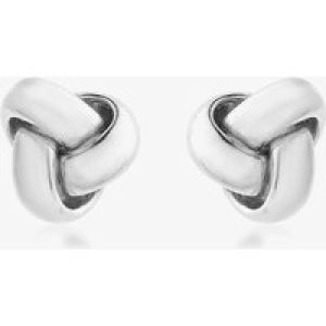 9ct White Gold Tiny Triple Knot Earrings 5.55.6239