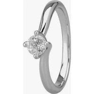 Mastercut Grace 18ct White Gold 0.30ct Four Claw Twist Diamond Solitaire Ring C13RG001 030W