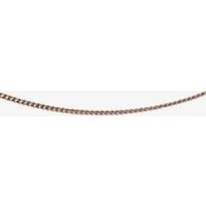 Rose Gold-Plated Silver 16-18 Inch Curb Chain N3625