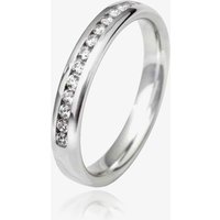 Platinum 3mm Channel Set Diamond Court Wedding Ring WGH5/3R125PlaT HSI-L - Image 2