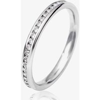 18ct White Gold 2.5mm Full Channel Set Diamond Wedding Ring WG5/2.5R125 18W HSI -K - Image 2