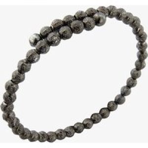 Gunmetal Grey Diamond-Cut Crossover Bangle BS141