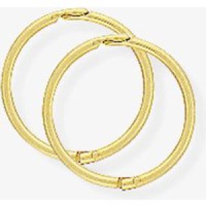 9ct 11mm Hinged Sleeper Hoops SE953