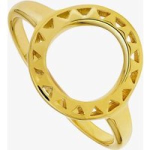 Daisy London 18ct Gold Plated Halo Sun Ring SMSR203 S