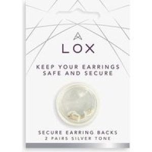 Connoisseurs Lox Silver Tone Earring Backs LOX 2SDP