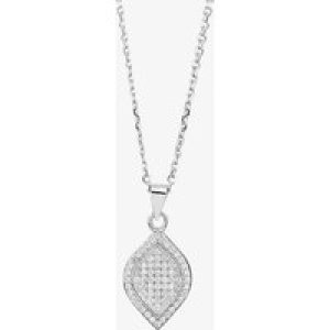 Silver Pavé Marquise Pendant P611526