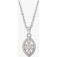 Silver Pavé Open Marquise Pendant P614075 - Image 2