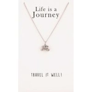 Sentiments Life is a Journey Carriage Pendant 12221