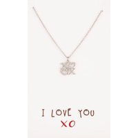 Sentiments I Love you Kisses and Hearts Pendant 14673 - Image 2