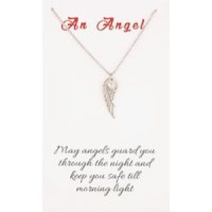Sentiments An Angel… Openwork Wing Pendant 15351