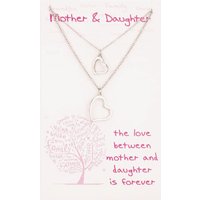 Sentiments Mother and Daughter Matching Heart Pendants 16527B - Image 2