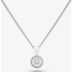 9ct White Gold 0.33ct Diamond Pendant P5360D-9W-033E-A
