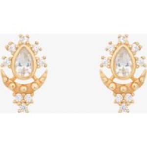V Jewellery Roma Gold Plated Stud Earrings 3212
