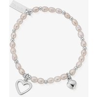 ChloBo Confetti Falls Forever Love Silver and Freshwater Pearl 18cm Bracelet SBFOREVER18 - Image 2