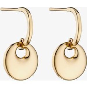 9ct Yellow Gold Open Disc Stud Earrings GE2292