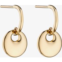 9ct Yellow Gold Open Disc Stud Earrings GE2292 - Image 2