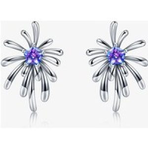 Fei Liu Carpe Diem Silver Crystal Crossette Stud Earrings CAR-925R-204-SWCZ