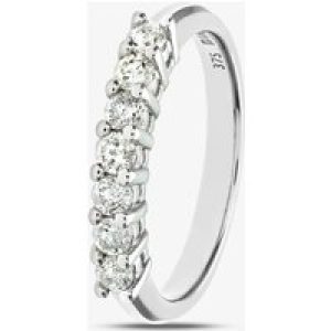 9ct White Gold 0.50ct Diamond Half Eternity Ring PR03645W K