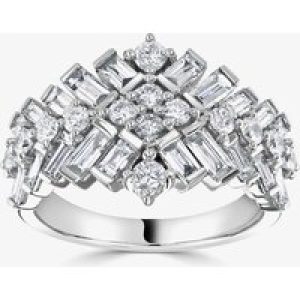 18ct White Gold 1.83ct Diamond Cluster Ring (N) LG201/RA N