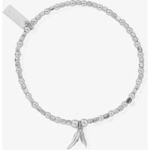 ChloBo Mini Cube Double Feather Bracelet SBCFB584