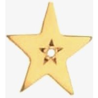 Amulette Gold Plated and Diamond Star Ring Charm CH-002/YGP - Image 2