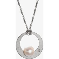 Eva Strepp Alma Silver & Freshwater Pearl Open Circle Necklace ALMA FRESHWATER - Image 2