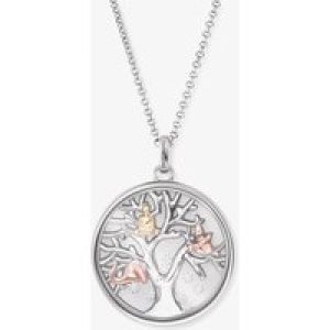 Angel Whisperer Three Colour Tree Of Life Glass Lens Necklace ERN-FLYTREE-ZI-TRI
