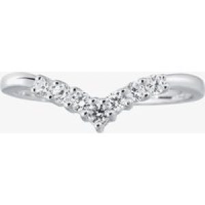 Platinum Diamond Half-Eternity Wishbone Ring HET125(2.5)