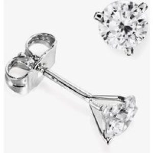 18ct White Gold 0.52ct Brilliant Round 3 Claw Diamond Earrings F102E(4.0)PR