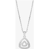 Silver Pavé Open Triangle Pendant P612148 - Image 2
