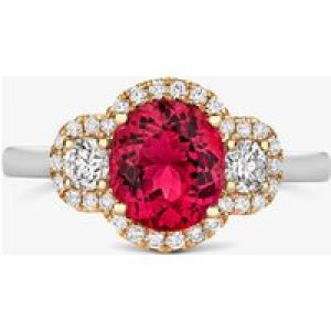 Tivon 18ct Two Colour Pink Tourmaline & Diamond Cluster Ring RTT-1746-PT N