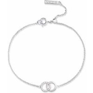 Olivia Burton Silver Bejewelled Interlink Bracelet OBJCOB09