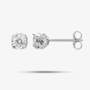 9ct White Gold 0.50ct Four Claw Diamond Stud Earrings THE19683-50