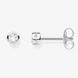 THOMAS SABO Silver Cubic Zirconia Stud Earrings H1963-051-14