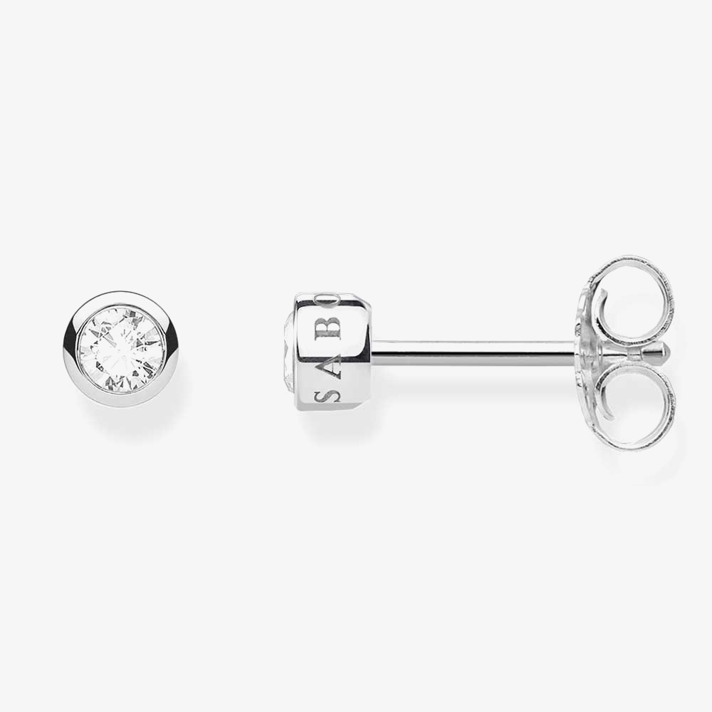 THOMAS SABO Silver Cubic Zirconia Stud Earrings H1963-051-14