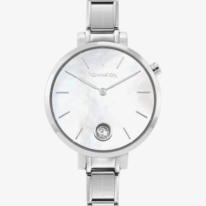 Nomination Ladies Composable Time Mother of Pearl Cubic Zirconia Dial Bracelet Watch 076033/008