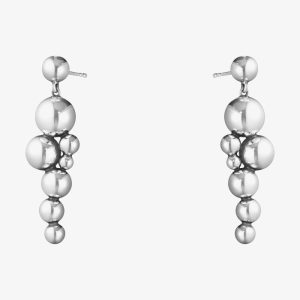 Georg Jensen Moonlight Grapes Dropper Sterling Silver Earrings 10019037