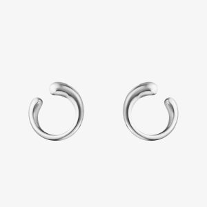 Georg Jensen Mercy Sterling Silver Swirl Earrings 10015149