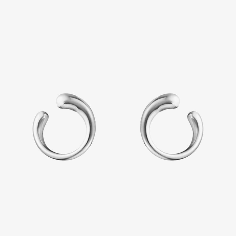 Georg Jensen Mercy Sterling Silver Swirl Earrings 10015149