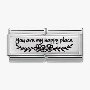Nomination CLASSIC Composable Double Link You Are My Happy Place Charm 330711/06