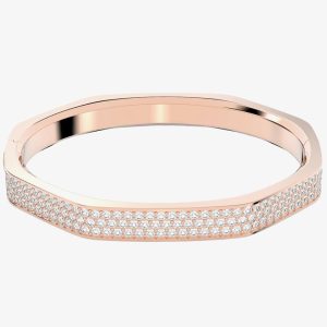 Swarovski Dextera Rose Gold Plated Octagon Bangle 5655626 (M)