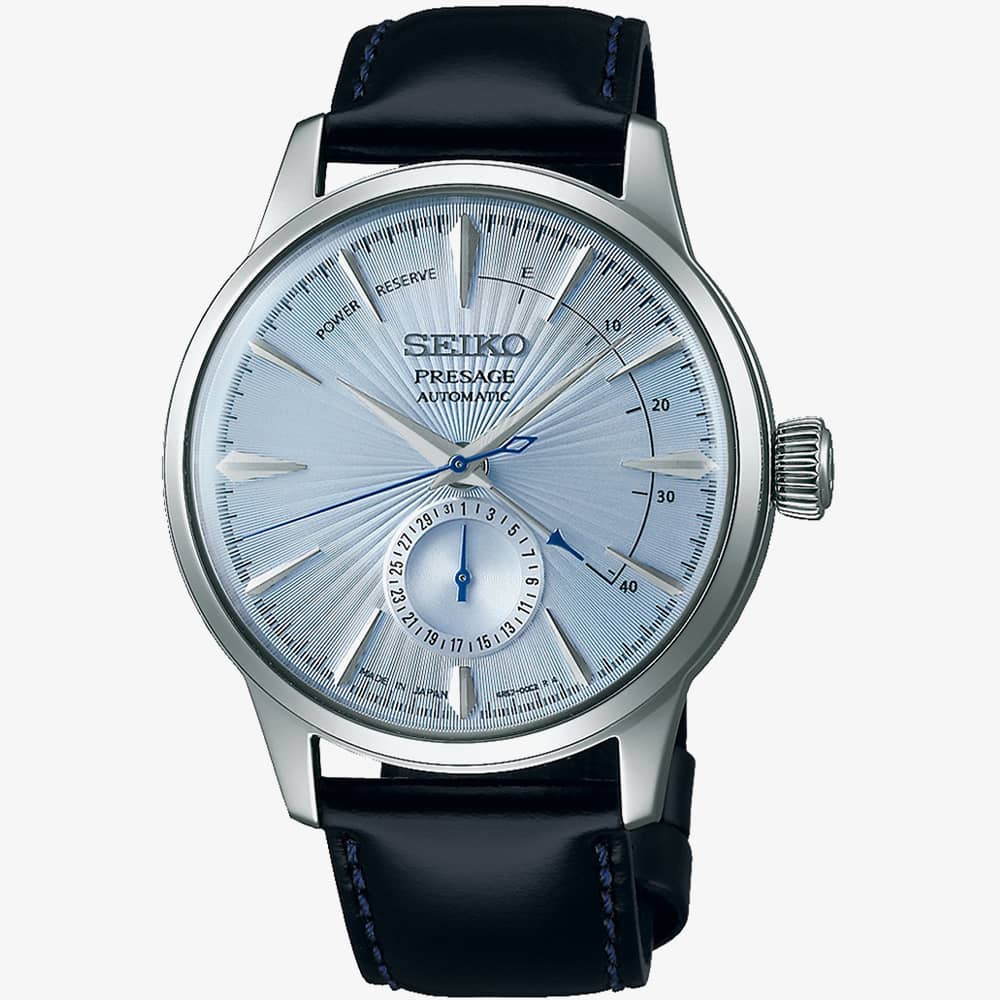 Seiko Mens Presage Blue Dial Automatic Watch SSA343J1