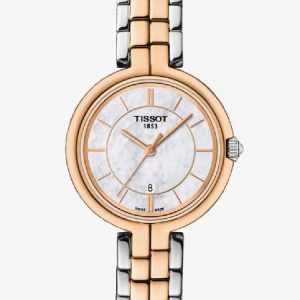 Tissot Ladies T-Lady Flamingo Two Tone Watch T094.210.22.111.00