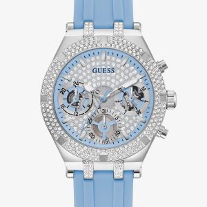 Guess  Heiress Blue Rubber Strap Watch GW0407L1