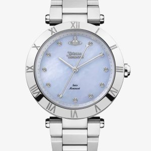 Vivienne Westwood Ladies Montagu Blue Mother Of Pearl Dial Bracelet Watch VV206BLSL